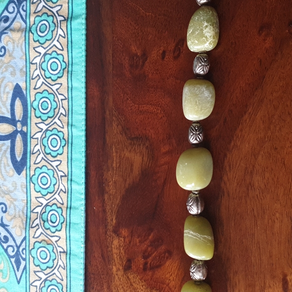 Jade sterling silver bracelet - Picture 4 of 5